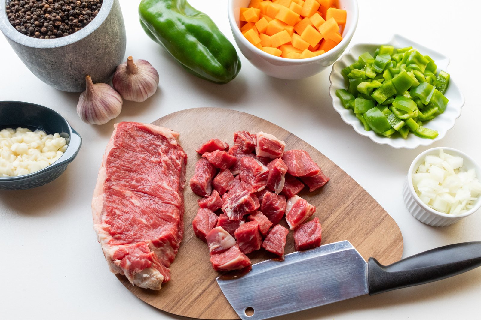 Fresh cuts at the butcher's counter
